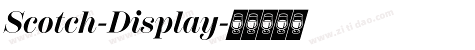 Scotch-Display字体转换