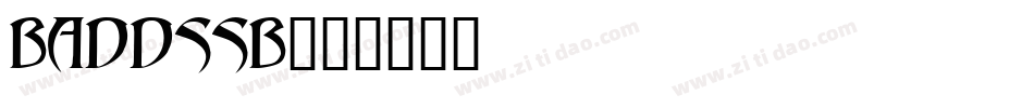 BADDSSB字体转换