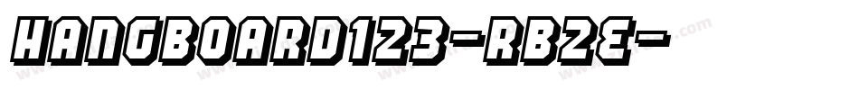 HangBoard123-RB2E字体转换