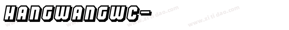 hangwangWC字体转换