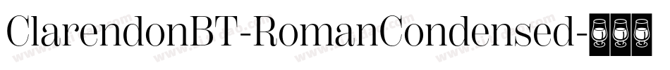 ClarendonBT-RomanCondensed字体转换