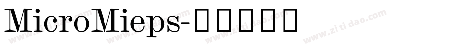 MicroMieps字体转换