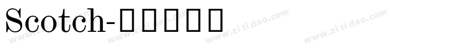 Scotch字体转换