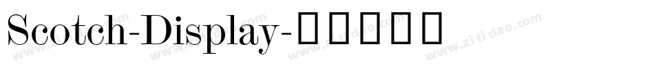 Scotch-Display字体转换