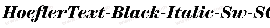 HoeflerText-Black-Italic-Sw-SC字体转换