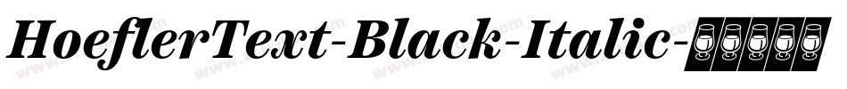 HoeflerText-Black-Italic字体转换