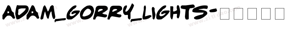 adam_gorry_lights字体转换
