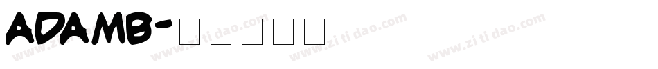 adamb字体转换