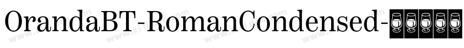 OrandaBT-RomanCondensed字体转换