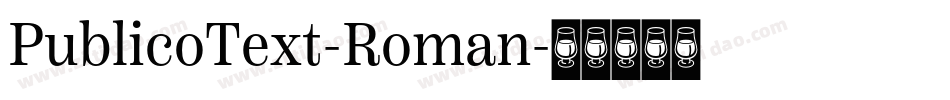 PublicoText-Roman字体转换