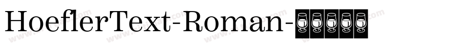 HoeflerText-Roman字体转换