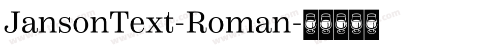 JansonText-Roman字体转换