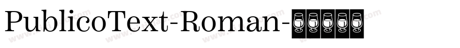 PublicoText-Roman字体转换