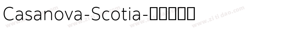 Casanova-Scotia字体转换