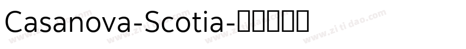 Casanova-Scotia字体转换