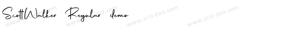ScottWalker-Regular-demo字体转换