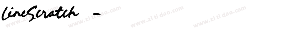LineScratch生成器字体转换