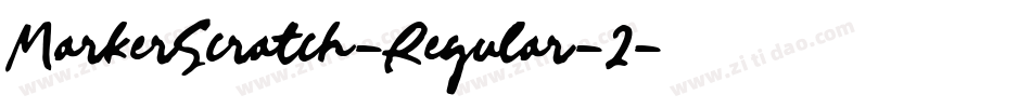 MarkerScratch-Regular-2字体转换
