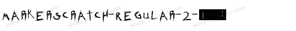 MarkerScratch-Regular-2字体转换