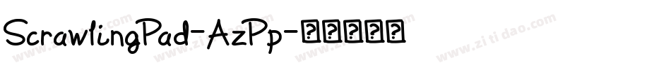 ScrawlingPad-AzPp字体转换