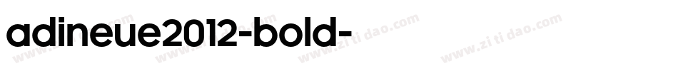 adiNeue2012-Bold字体转换