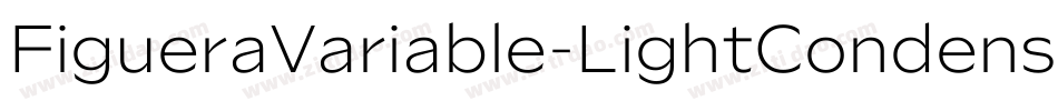 FigueraVariable-LightCondensed字体转换