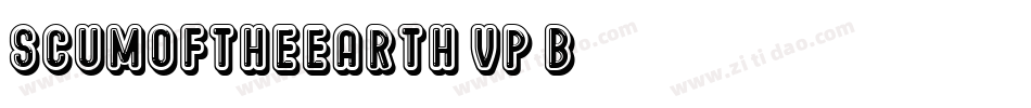 ScumOfTheEarth-VP4B字体转换