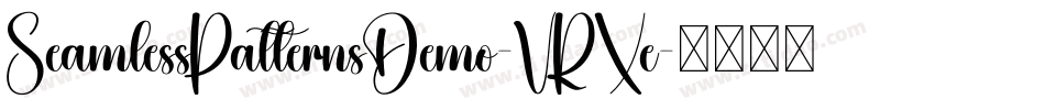 SeamlessPatternsDemo-VRXe字体转换