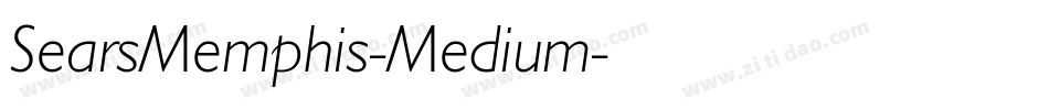 SearsMemphis-Medium字体转换