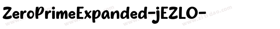 ZeroPrimeExpanded-jEZLO字体转换