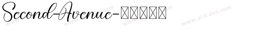Second-Avenue字体转换