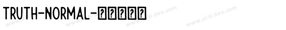Truth-Normal字体转换