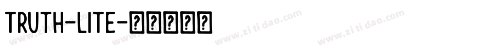 Truth-Lite字体转换