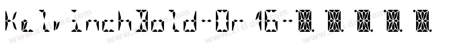 KelvinchBold-Or16字体转换