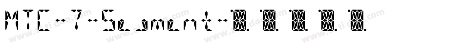 MTC-7-Segment字体转换