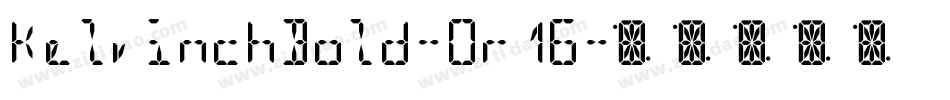 KelvinchBold-Or16字体转换
