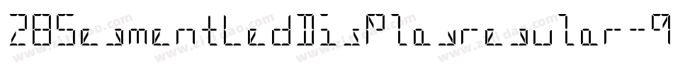 28SegmentLedDisplayregular-qyMV字体转换