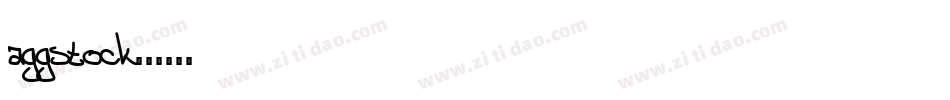 aggstock字体转换