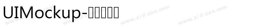 UIMockup字体转换