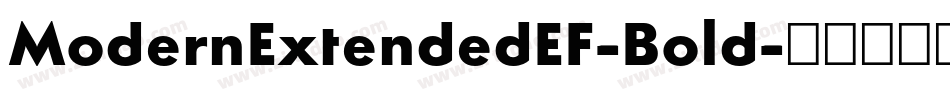 ModernExtendedEF-Bold字体转换