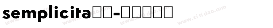 semplicita字体字体转换