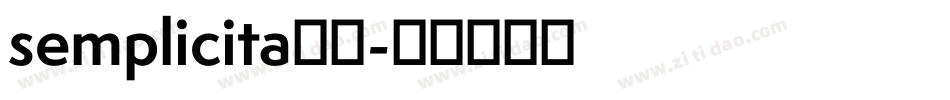 semplicita字体字体转换