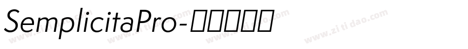 SemplicitaPro字体转换