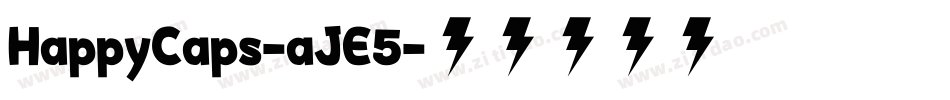 HappyCaps-aJE5字体转换