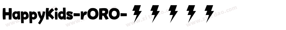 HappyKids-rORO字体转换