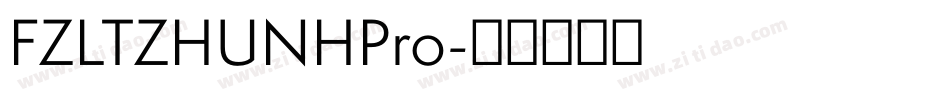 FZLTZHUNHPro字体转换