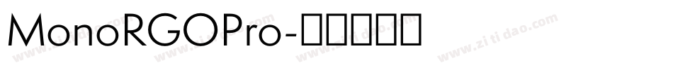 MonoRGOPro字体转换
