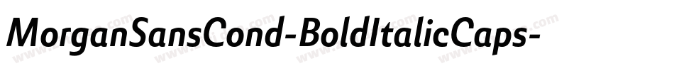 MorganSansCond-BoldItalicCaps字体转换