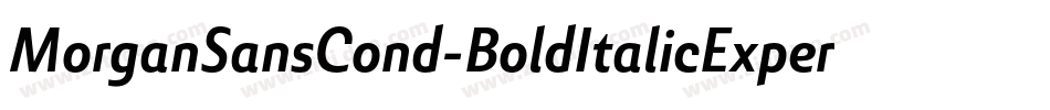 MorganSansCond-BoldItalicExpert字体转换