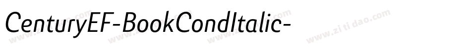 CenturyEF-BookCondItalic字体转换